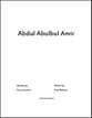 Abdul Abulbul Amir SATB choral sheet music cover